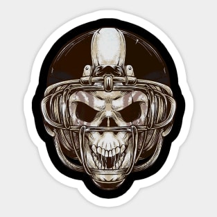 Football Skull Sticker